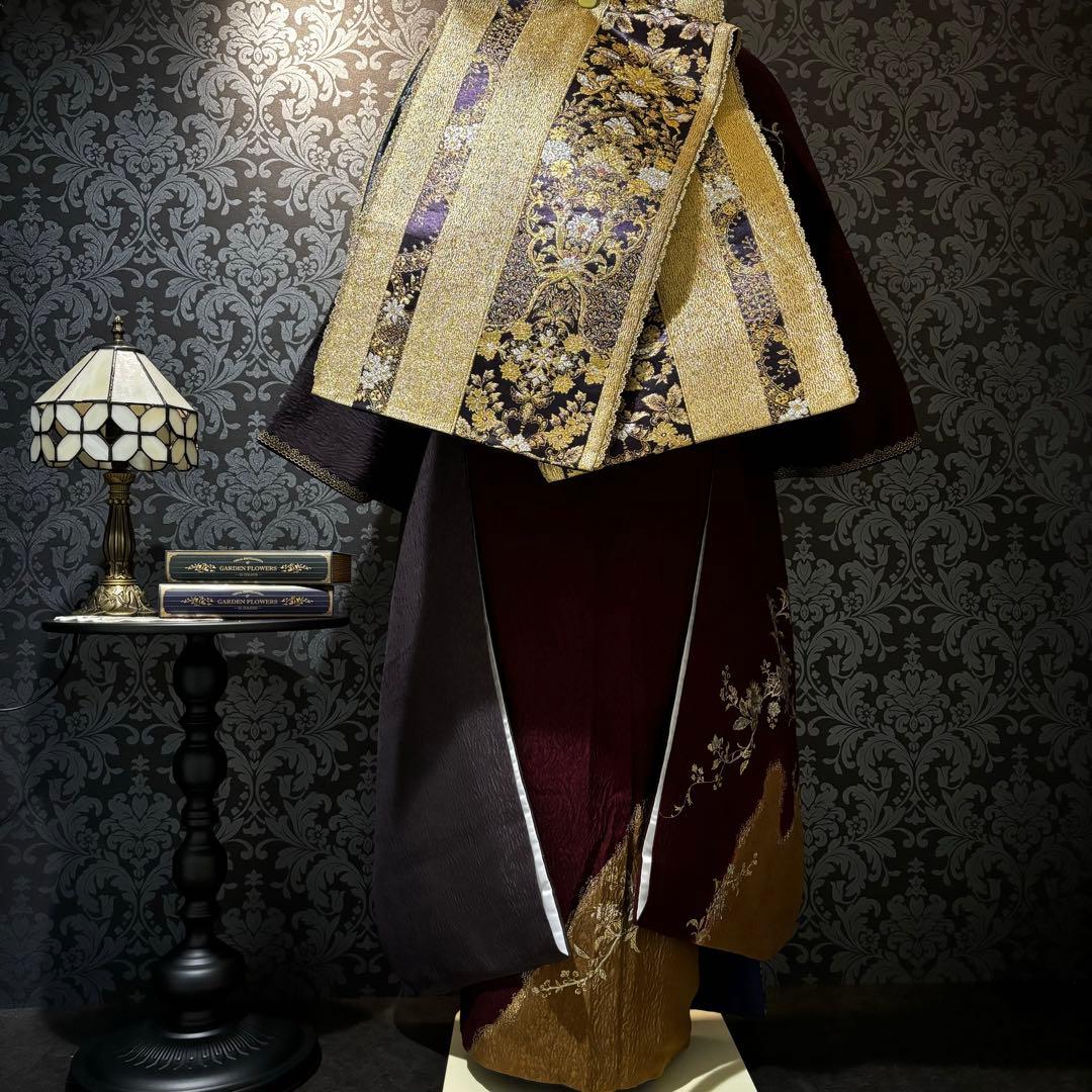 美品　染分け　刺繍　金彩　逸品　珍品　振袖　フルセット 振り袖