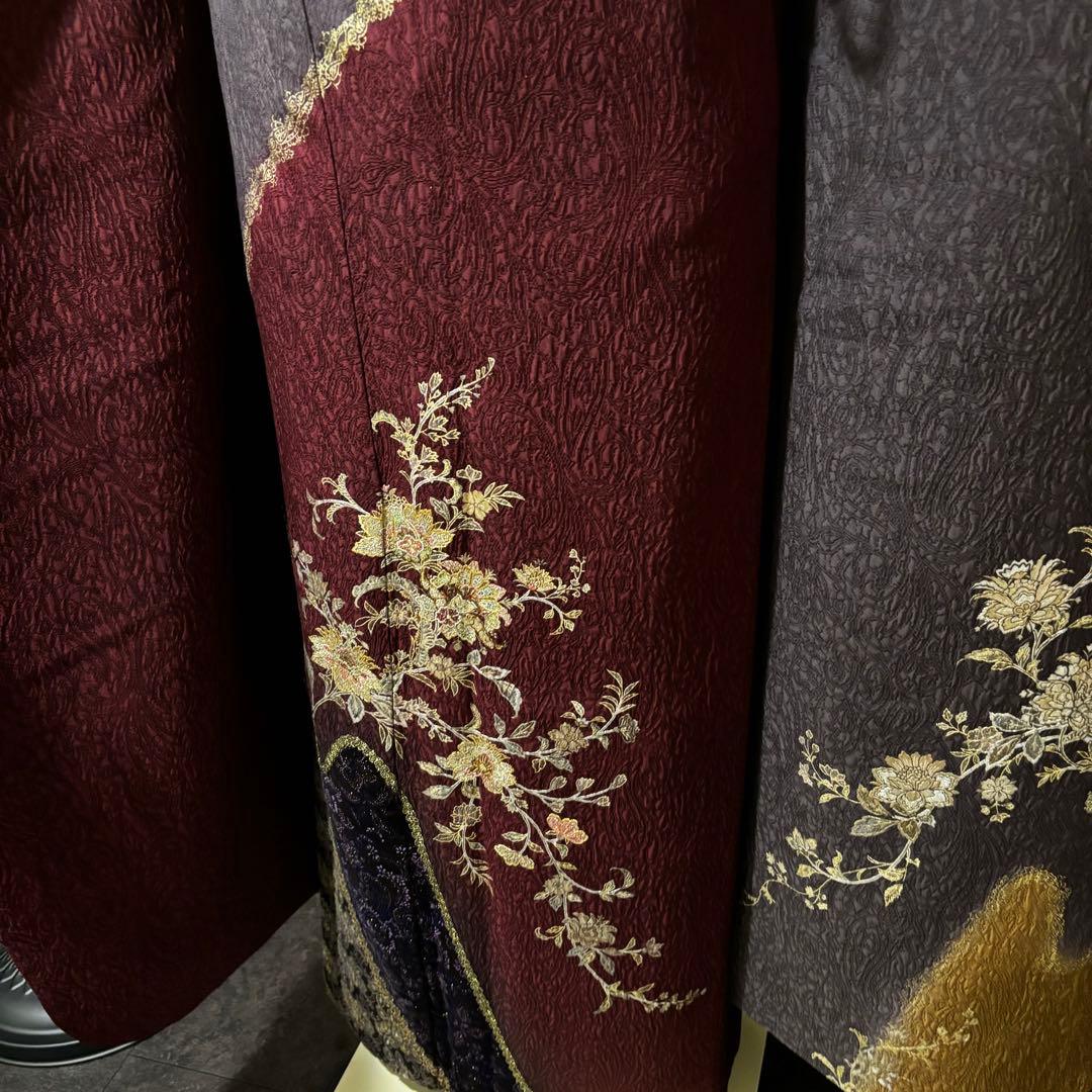 美品　染分け　刺繍　金彩　逸品　珍品　振袖　フルセット 振り袖