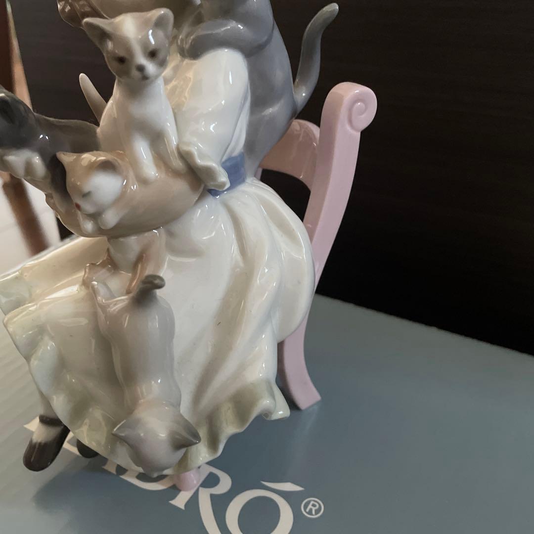 リヤドロLLADRO小さな家族猫少女01008689Mylittlefamily