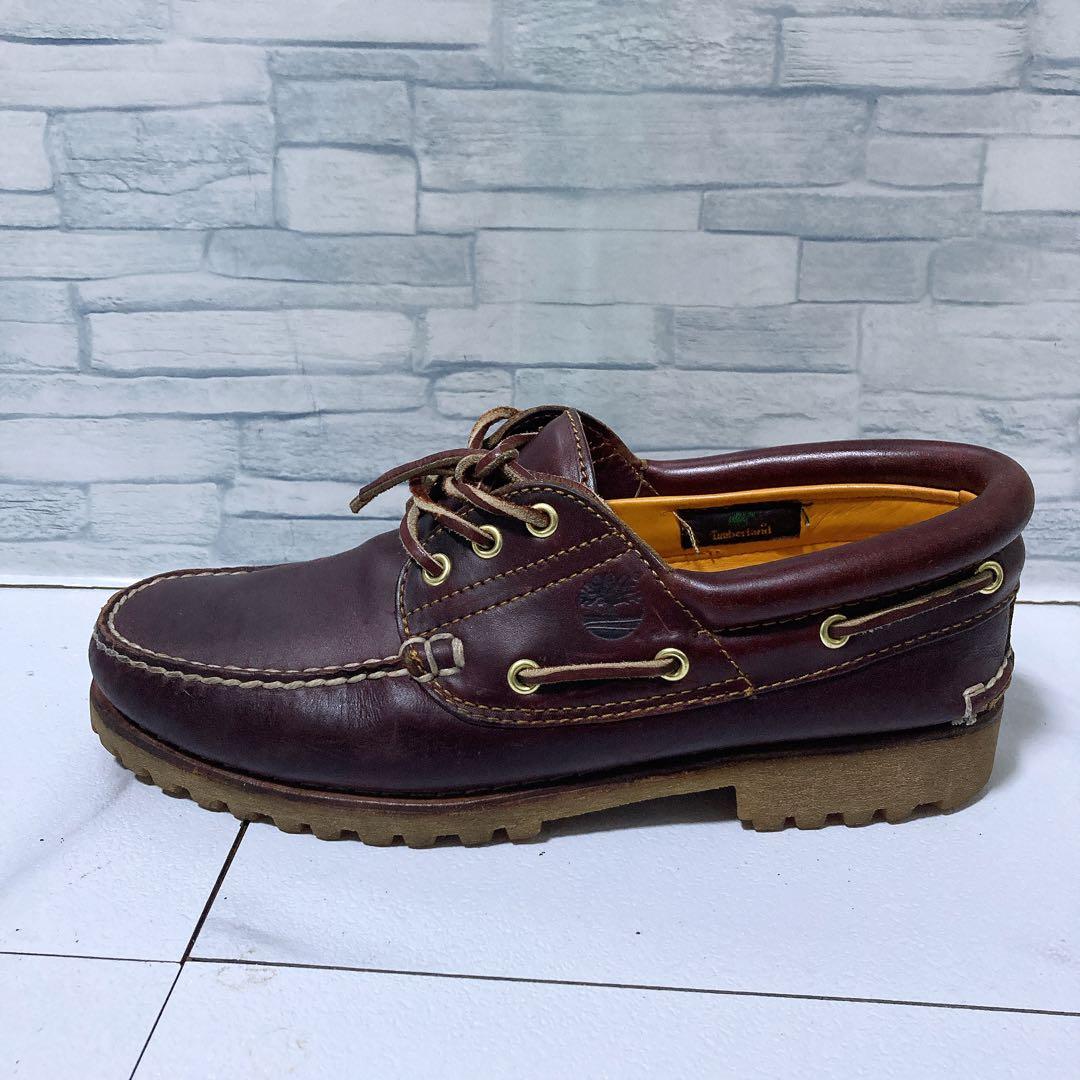 美品 ティンバーランド 3eye クラシックラグ 27.5 デッキシューズ 赤茶