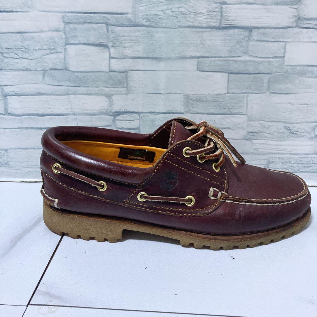 美品 ティンバーランド 3eye クラシックラグ 27.5 デッキシューズ 赤茶