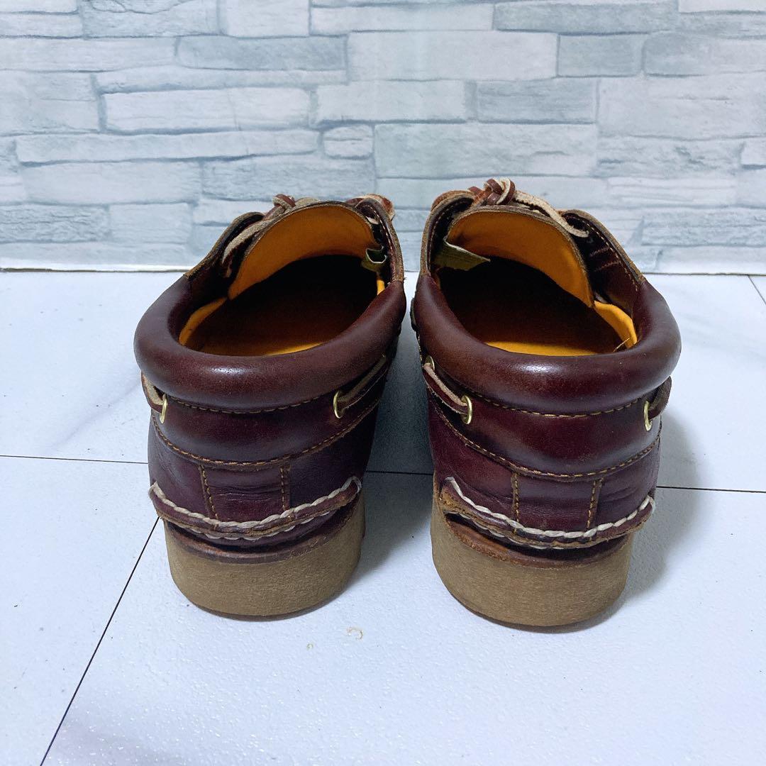 美品 ティンバーランド 3eye クラシックラグ 27.5 デッキシューズ 赤茶