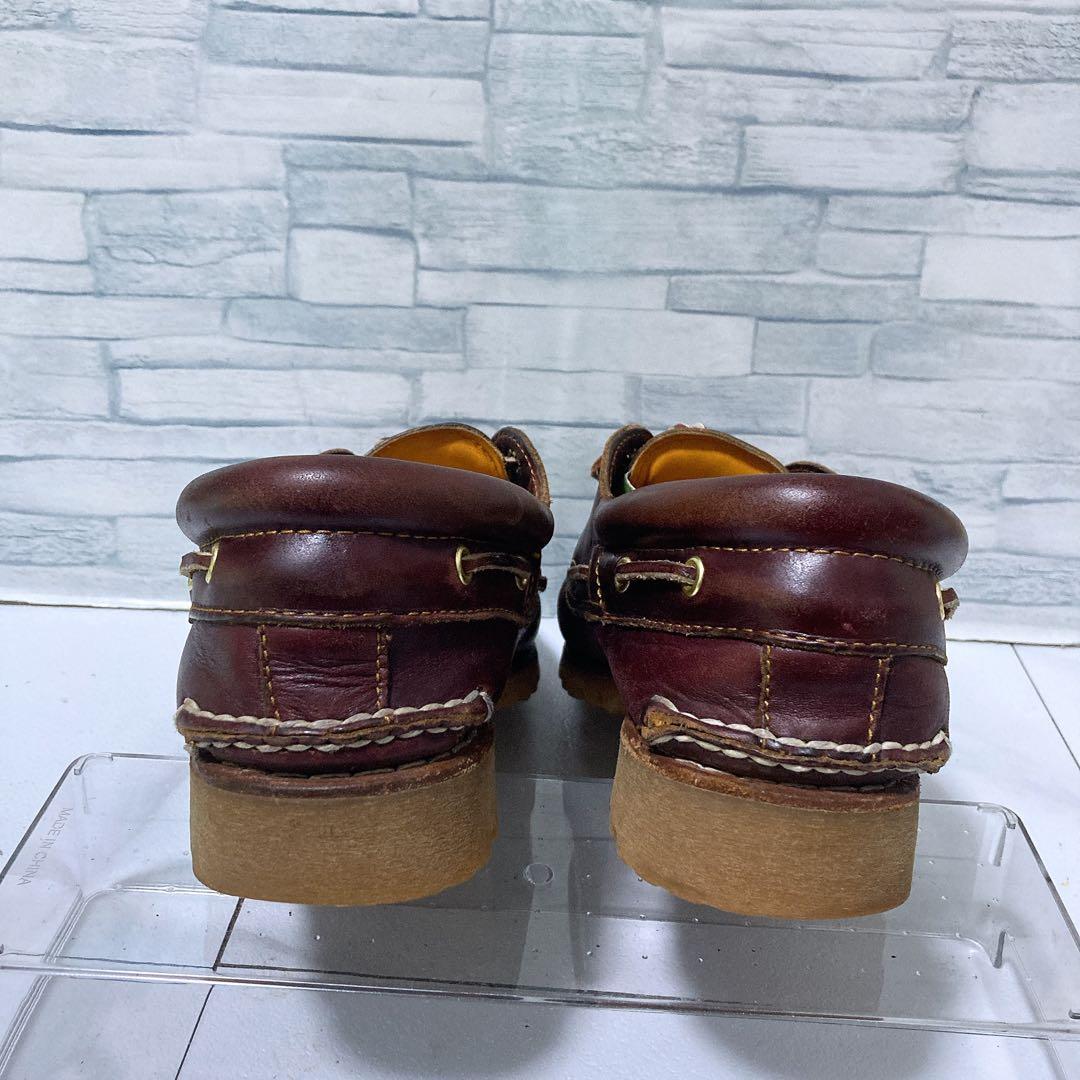 美品 ティンバーランド 3eye クラシックラグ 27.5 デッキシューズ 赤茶