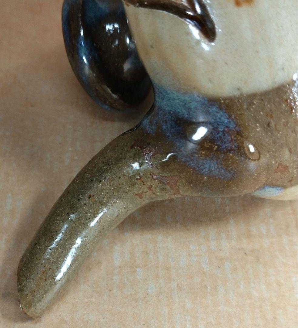 【本物保証】金城次郎 壷屋焼 カラカラ(笑魚エビ) 共箱 栞 人間国宝 美品