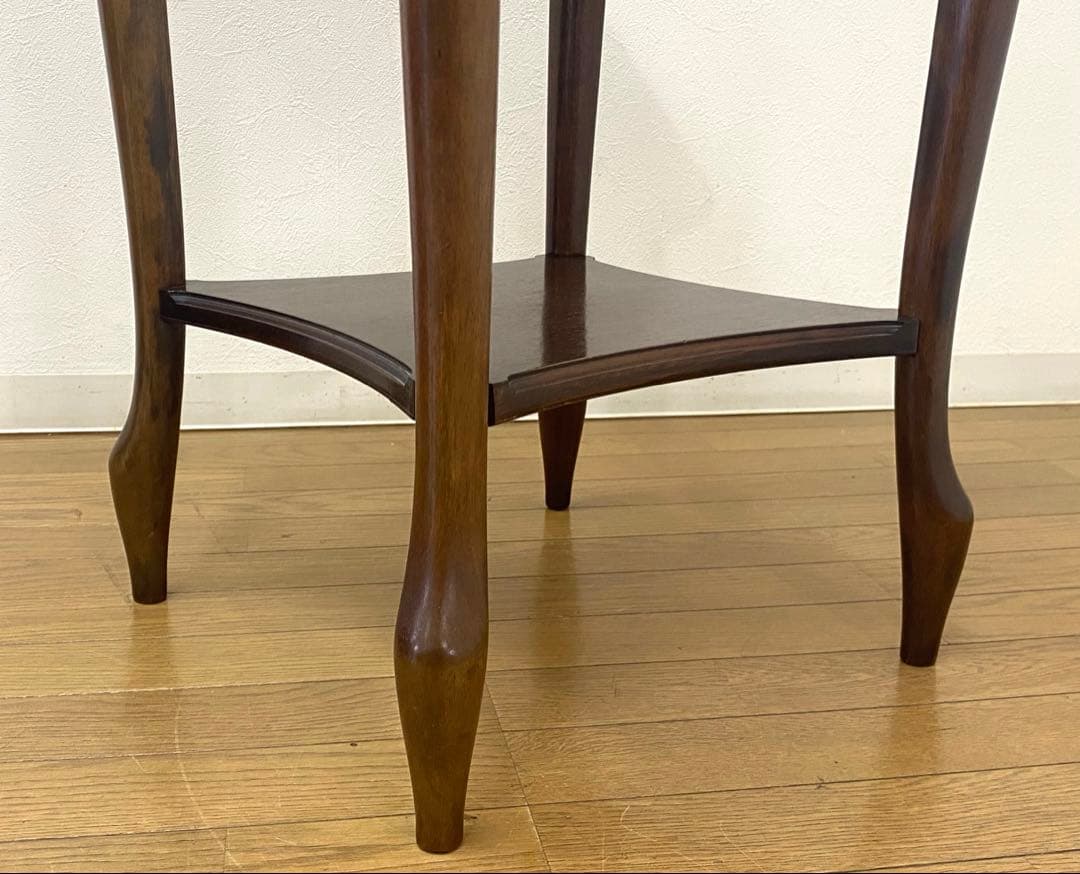 程度良 マルニ ベルサイユ 花台 サイドテーブル 飾り棚 コンソール 猫脚