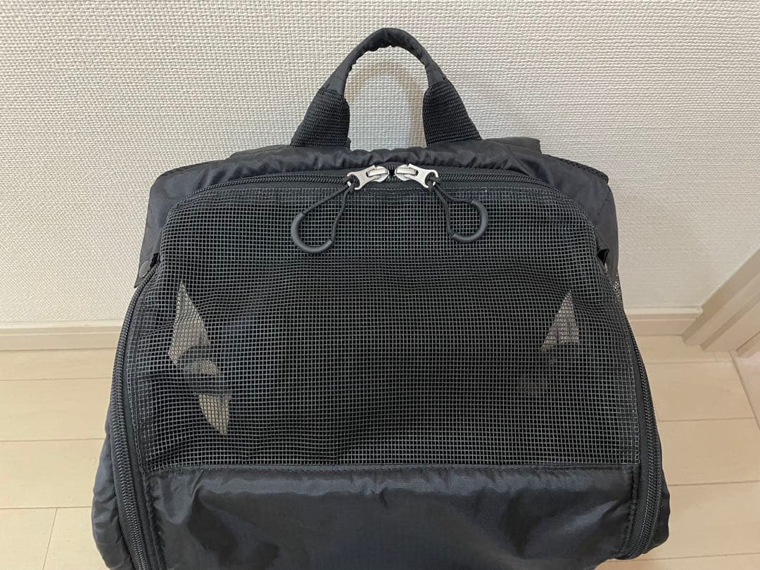 ペットパラダイス　キャリーバッグ 底板付き リュック スクエア　美品