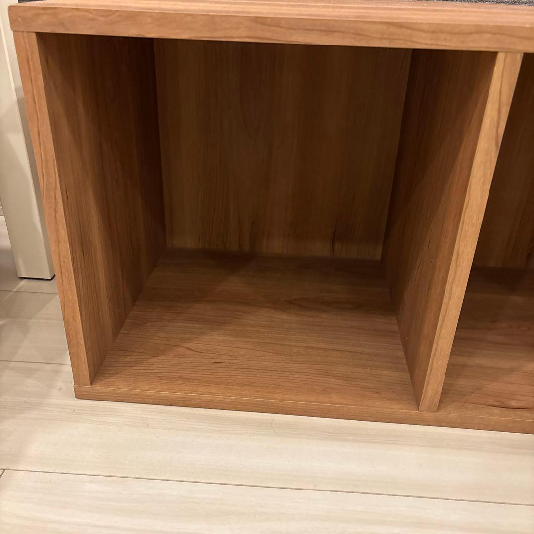 DISKUNION 純国産レコードラック 3BOX ウォールナット