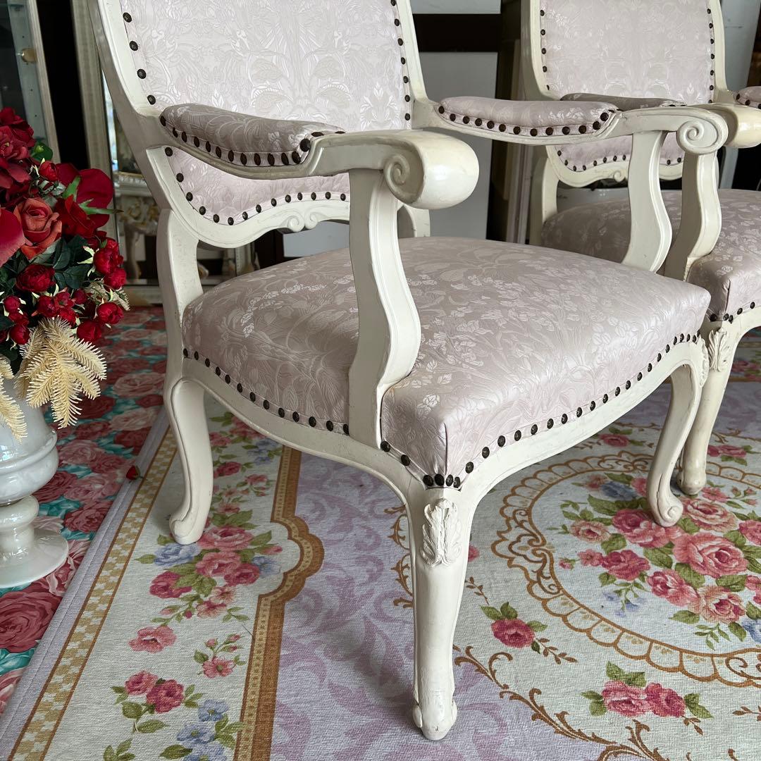 k075r118 白家具 姫系ソファセット 2人掛け・1人掛け×2台 クラシック