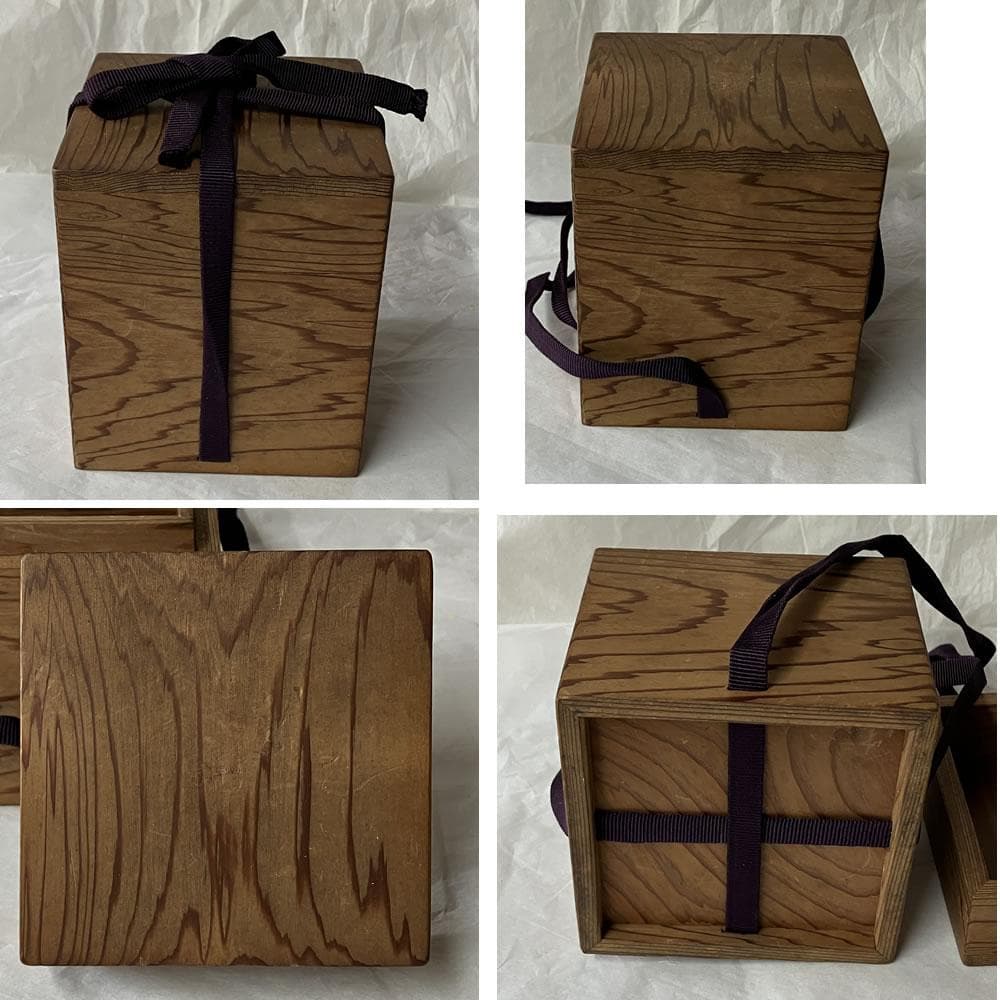 F1387 鎌倉彫 棗 在銘 木箱入り 木製 漆器 茶道具