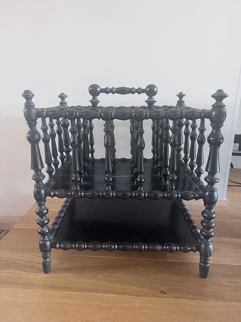 フランス　アンティーク　楽譜入れ　ミュージックシェルフ　シェルフ