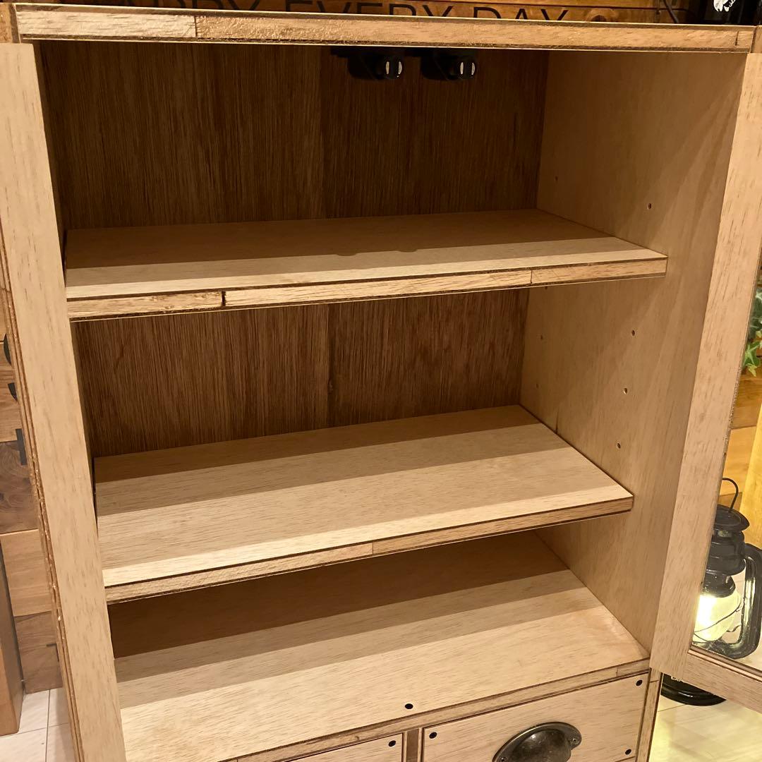 食器棚③　キャビネット　アンティーク　ハンドメイド　木製