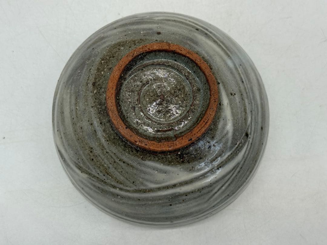 坂田甚内作　刷毛釉茶碗　茶道具　益子　名人作　送料込み250606