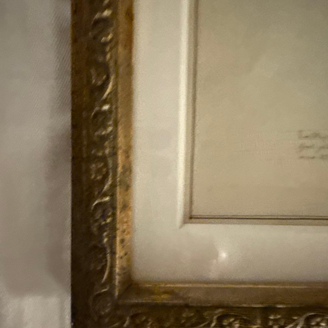 植物画 金色フレーム付き アンティーク