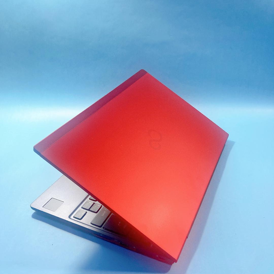 w88✨レッド/爆速 SSD新品/Win11/薄型軽量✨すぐ使えるノートパソコン