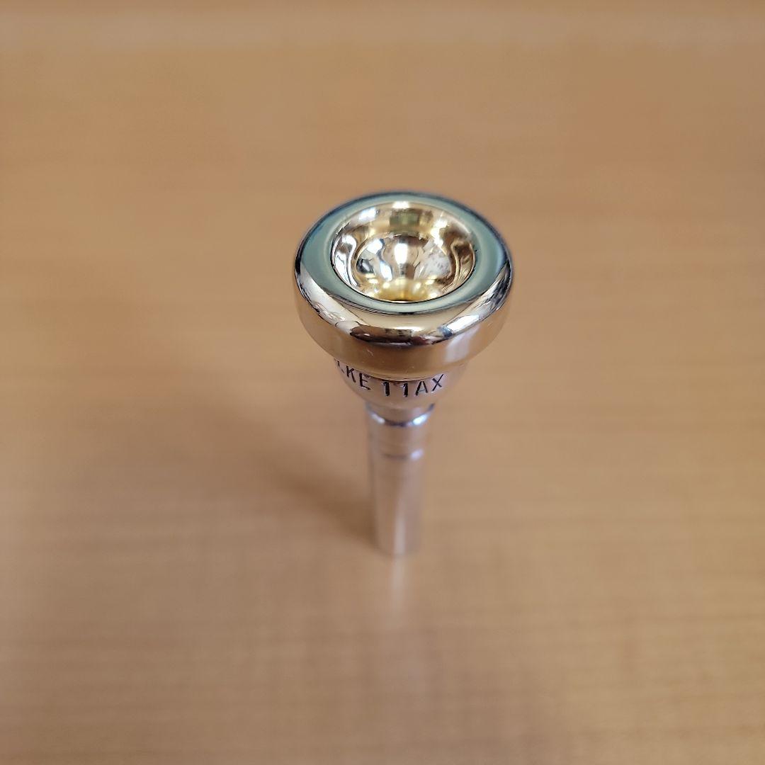 シルキー　ピッコロトランペット用マウスピース　11AX リム金メッキ