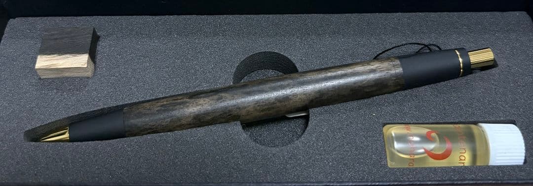 野原工芸　新型シャープペン　黒柿