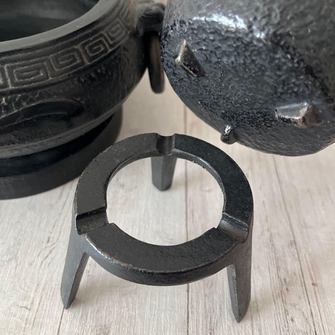 レトロ　鉄瓶と火鉢のセット