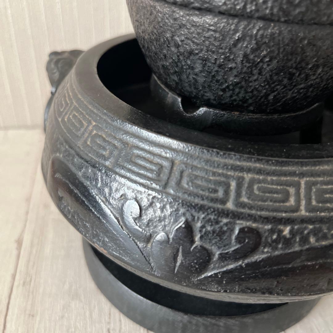 レトロ　鉄瓶と火鉢のセット