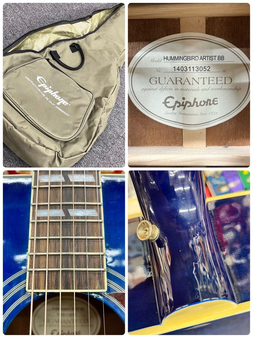 【11585】Epiphone hummingbird Artist Blue
