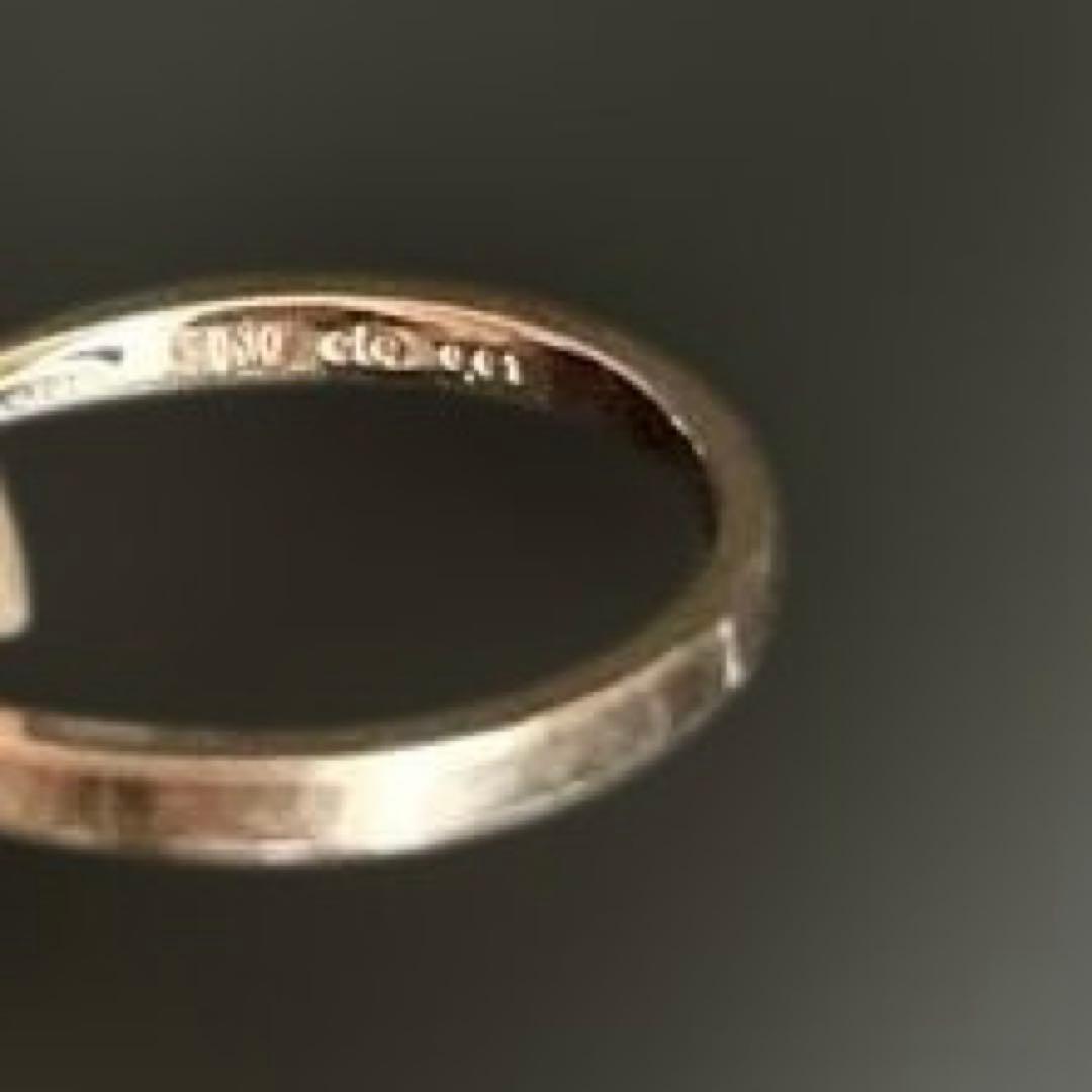 ete K10ダイヤモンドインフィニティリング0.01ct