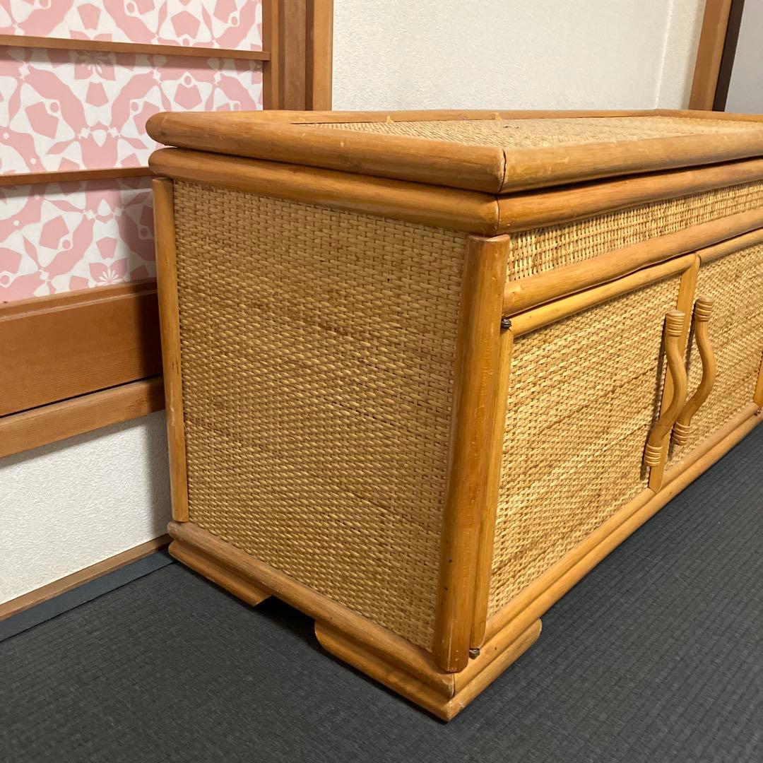 専用　ラタン収納キャビネット