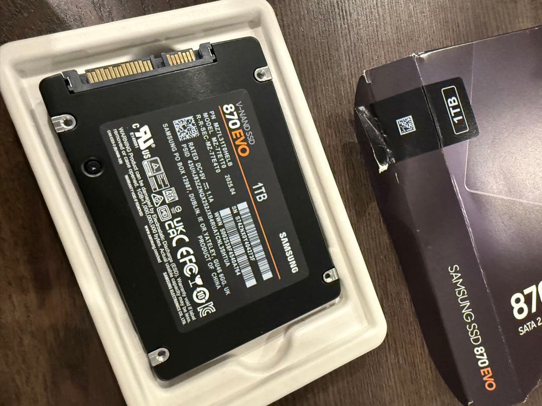 Samsung 870 EVO 1TB SSD SATA 2.5\" 開封未使用