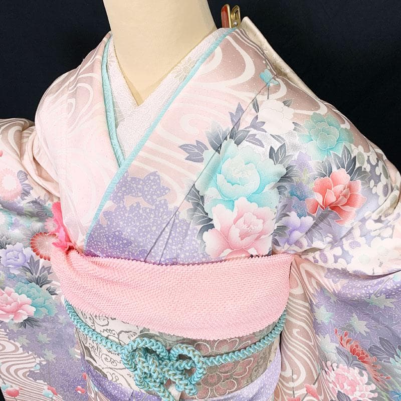 509z24.509y5.小物.半衿.505x1.足袋☆ゆめかわ！振袖 古典柄