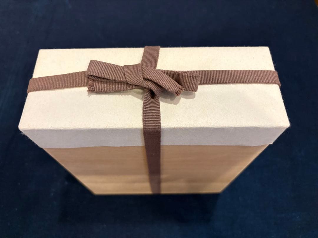 松崎健　灰被窯変扁壷　共箱　未使用品