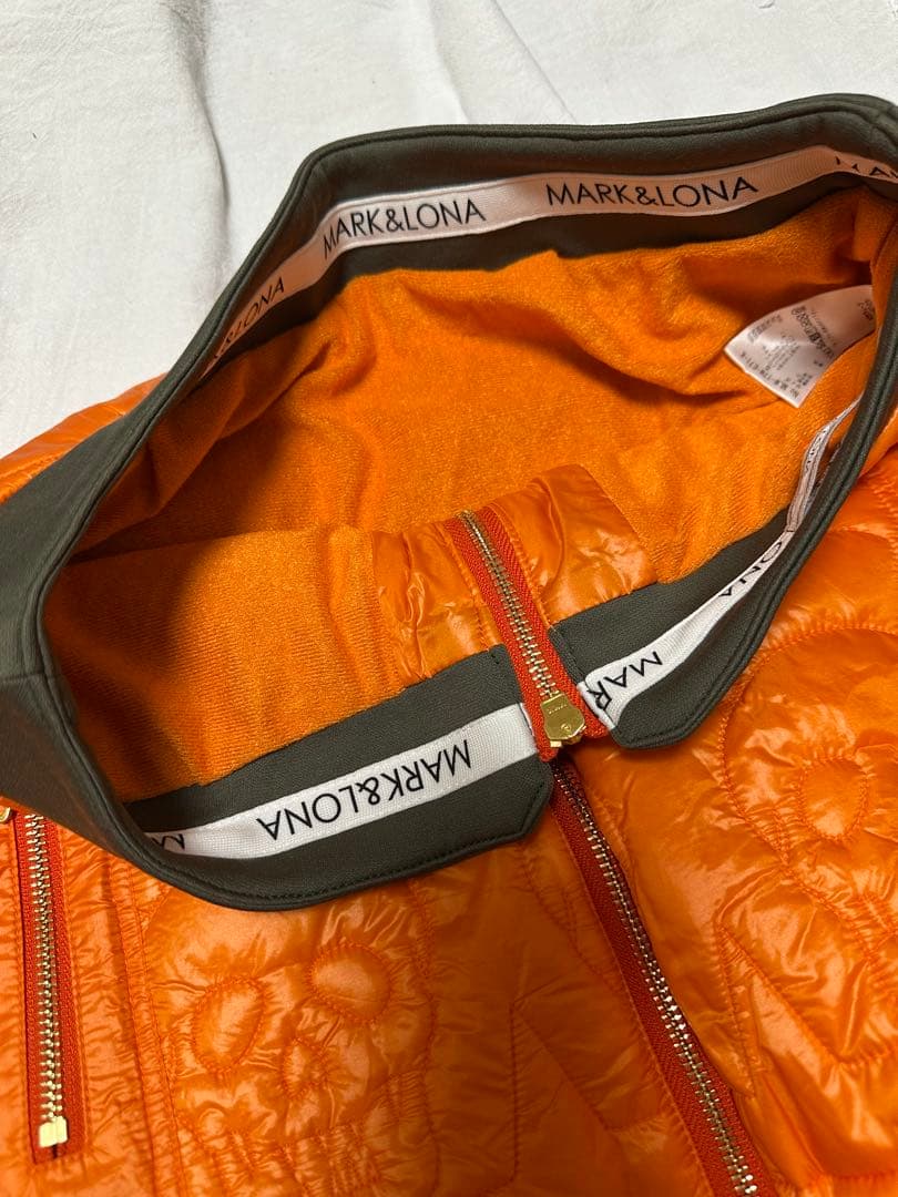 【MARK＆LONA】スカル模様キルティングスカート　S ゴルフウェア　美品