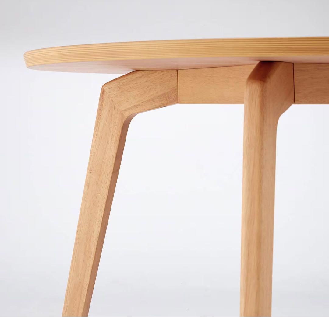 【最終値下げ24日まで】自然と視線が交わる 円形ダイニングテーブル