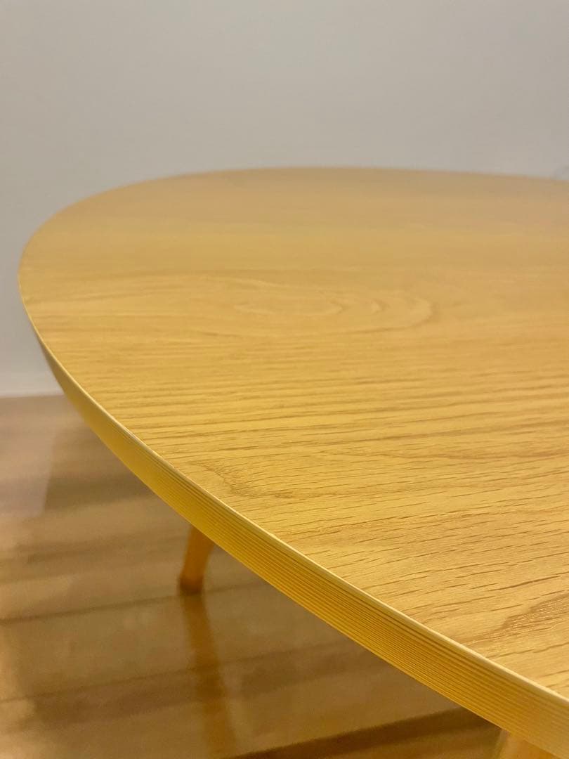 【最終値下げ24日まで】自然と視線が交わる 円形ダイニングテーブル