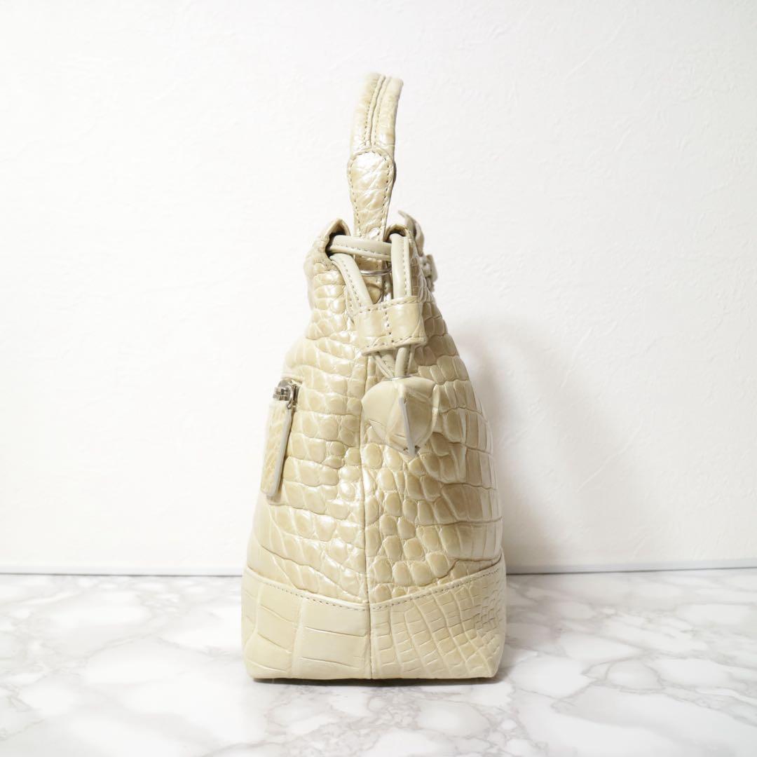 〈極美品〉Crystal Reptiles クロコダイル ショルダー JRA