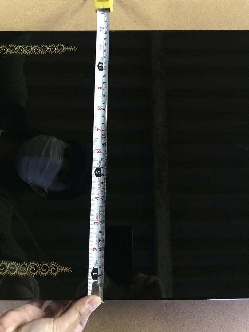 川連漆器 沈金彫り 高級花台 天然木 床の間 送料込み