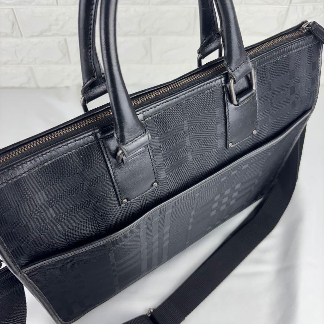 BURBERRY バーバリー シャドーチェック 2way ビジネスバッグ