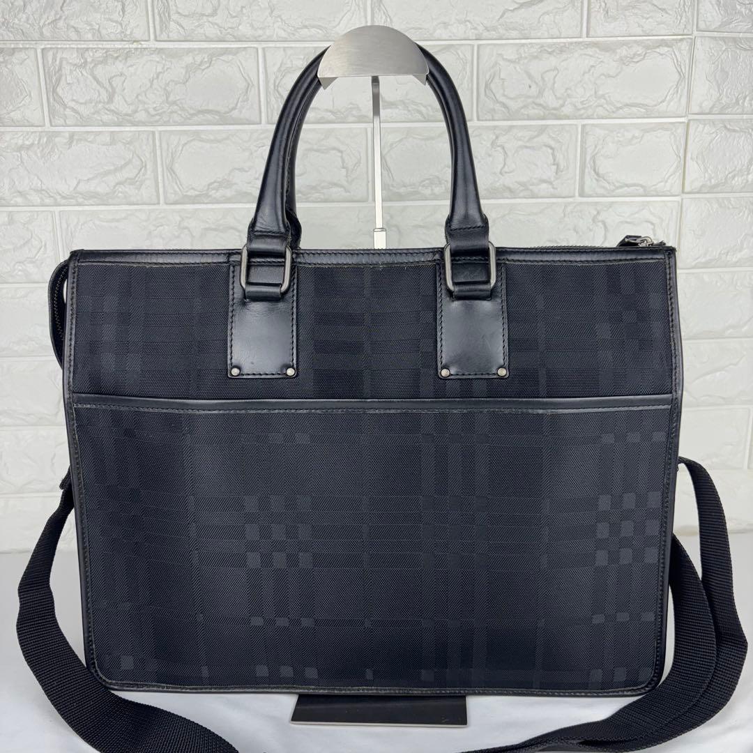 BURBERRY バーバリー シャドーチェック 2way ビジネスバッグ