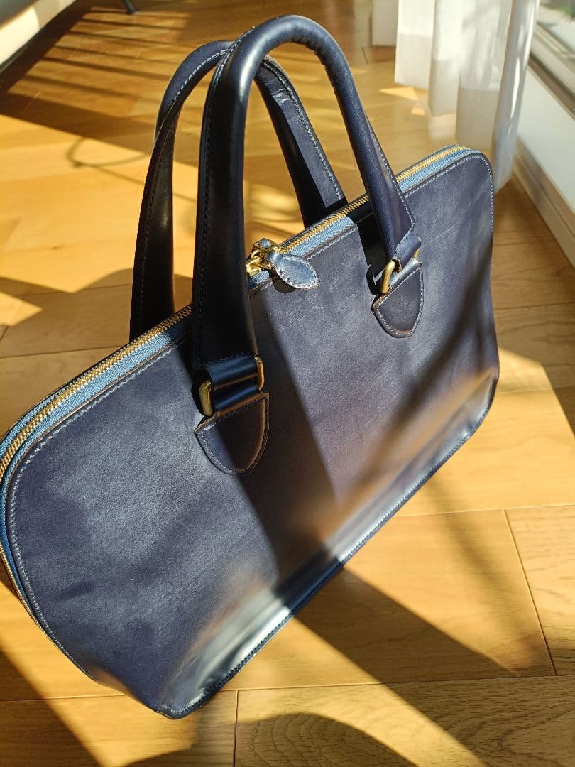 GANZO GUD ネイビー ブライドルレザー