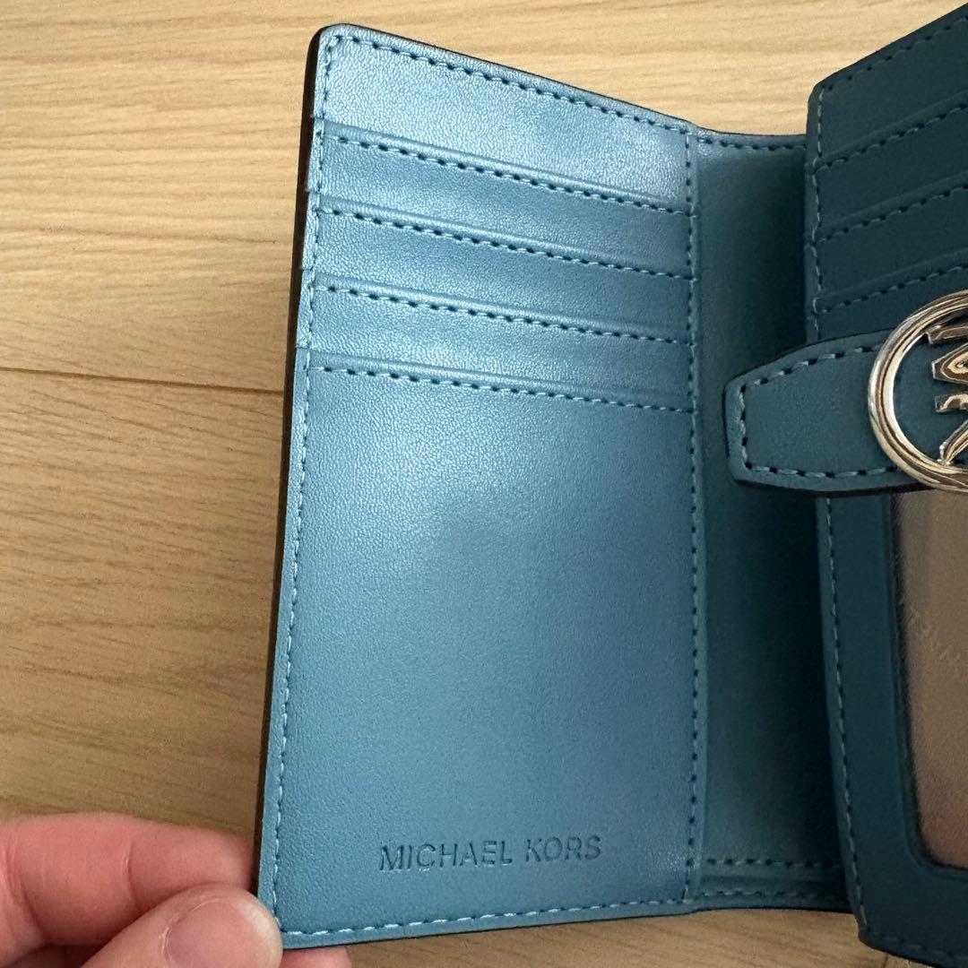 MICHAEL KORS マイケルコース 二つ折り財布　ブルー