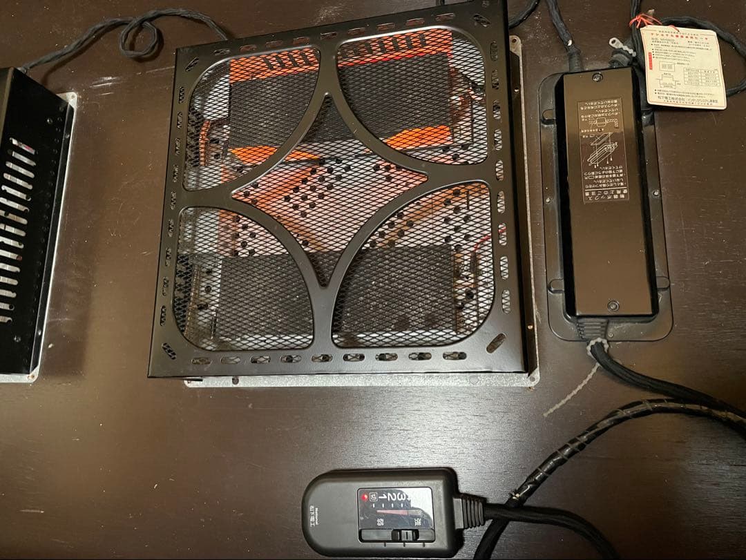 ナショナル掘座卓用ヒータMH9802 コントローラ説明書断熱板　掘こたつ堀こたつ