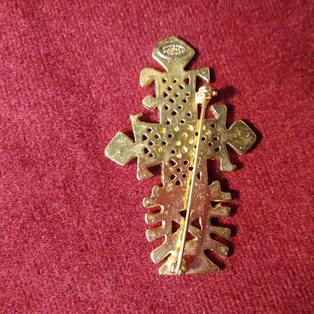 シャネルブローチレディースココマークアクセサリークロス風ゴールドヴィンテージ