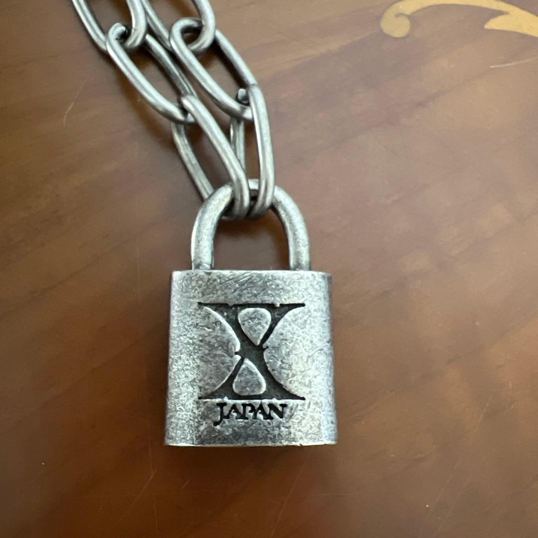 希少 X JAPAN 南京錠 ネックレス