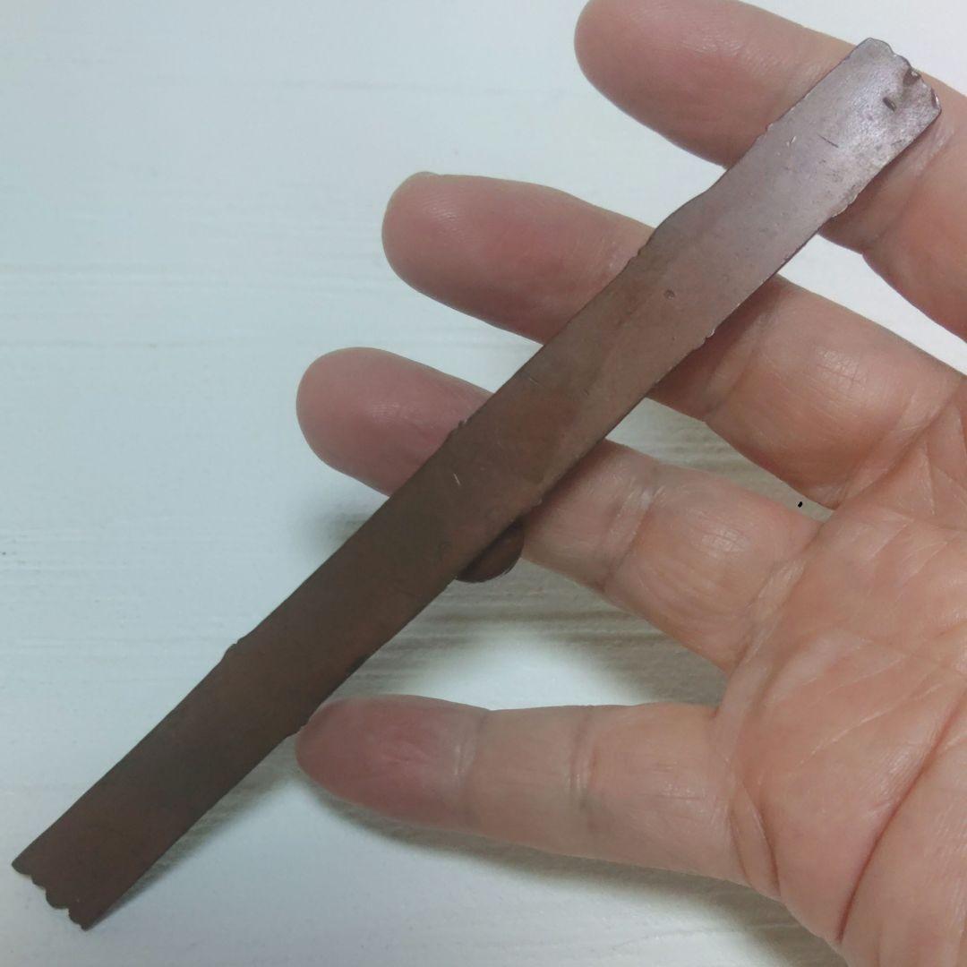 書鎮　紙押さえ　文鎮　蝸牛　カタツムリ　金工　銅製　書道具　ツキ10