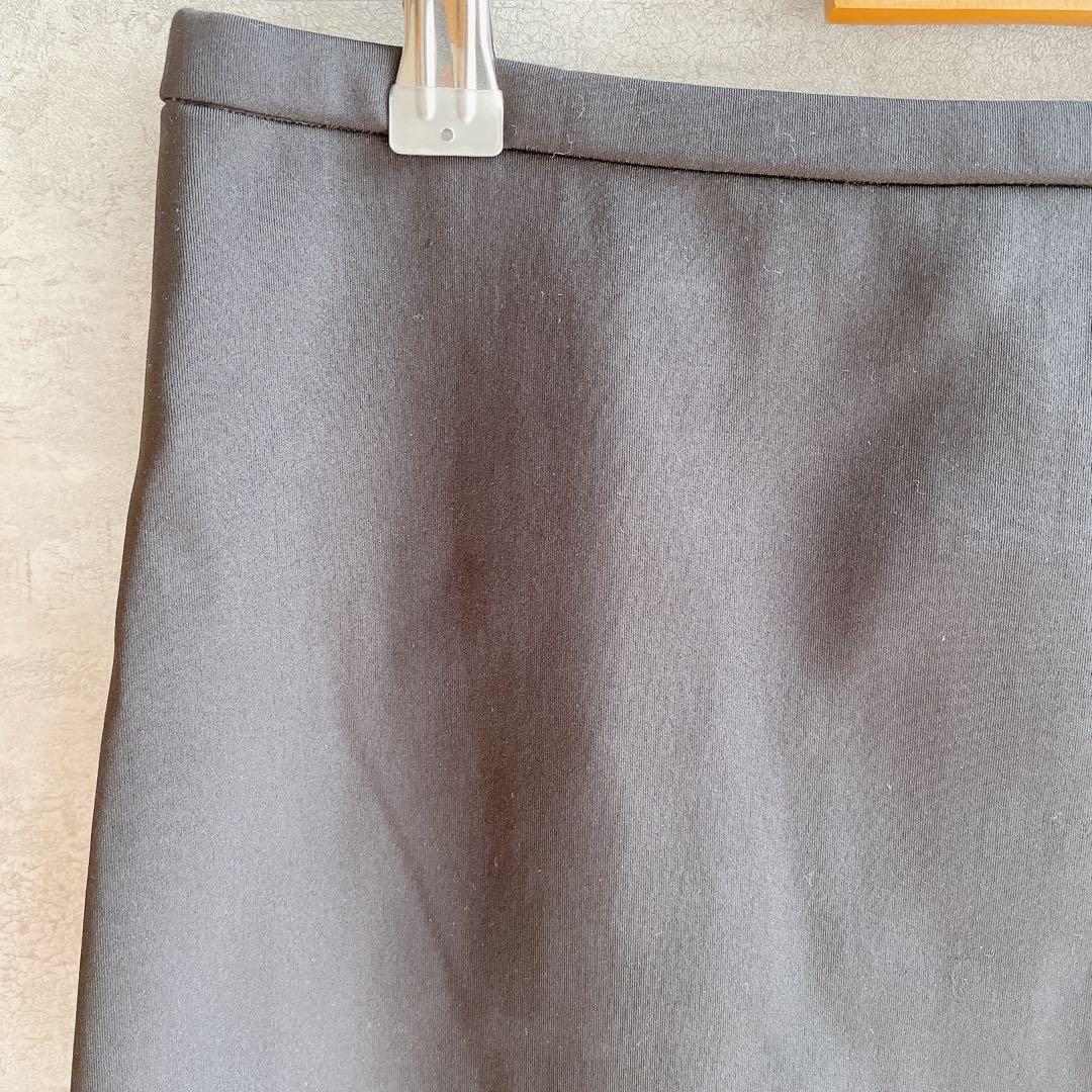 新品/MOGA /黒/ストレッチ /膝丈 スカート /Lサイズ