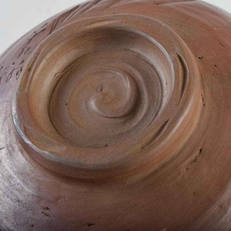 茶道具　常滑焼　滝田椿渓作　真焼　茶碗　時代箱　C　8714