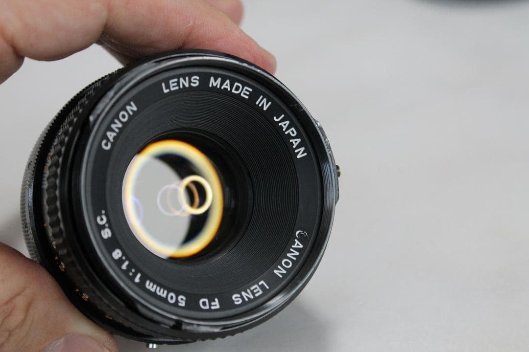 レンズ(単焦点) Canon FD 50mm F1.8 S.C +FD 28mm F3.5 S.C