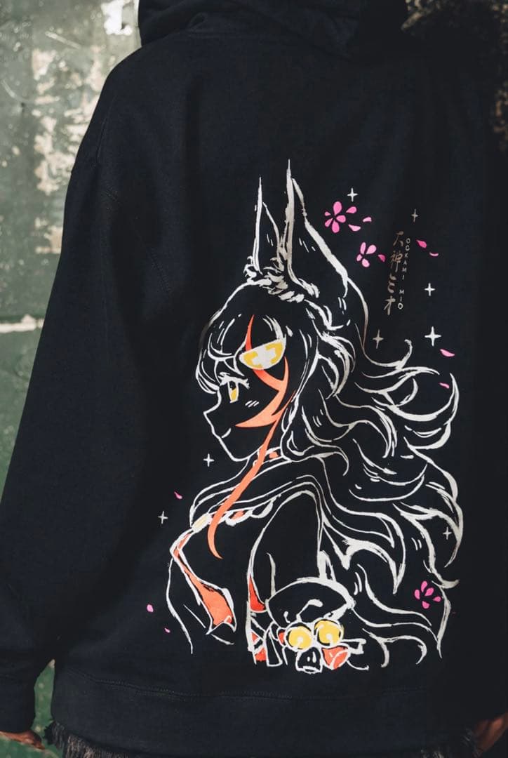 ホロライブ×OMOCAT 大神ミオ パーカー Sサイズ omocat