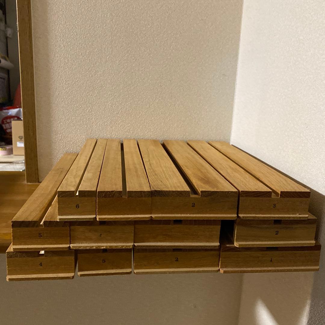 大型ドイツ箱　濃褐色2箱＆展翅板12個セット