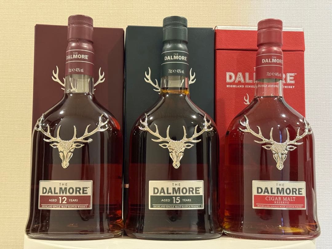 ダルモア シガーモルト 15年 12年 3本セット