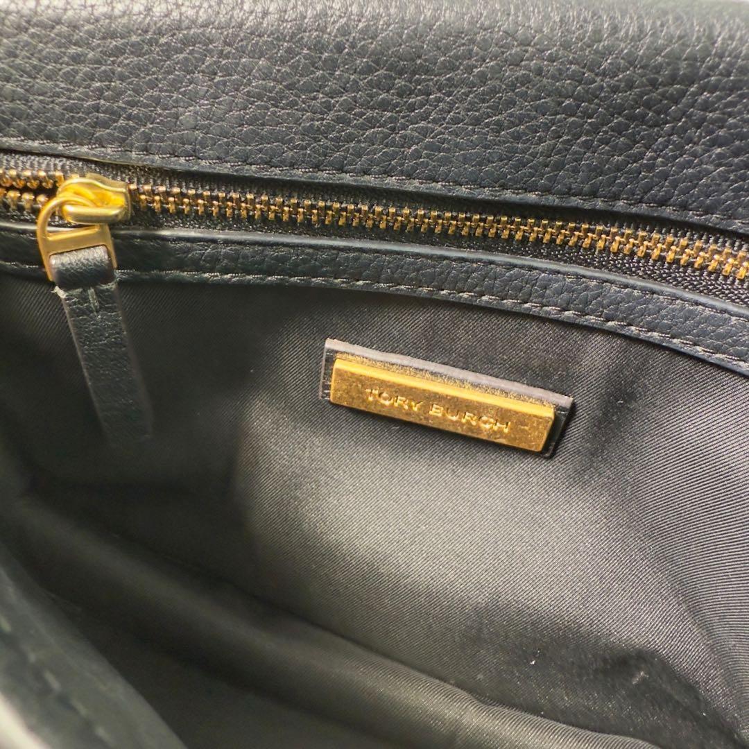 《美品》トリーバーチ ショルダーバック アクセサリーポーチ レザー ゴールド金具