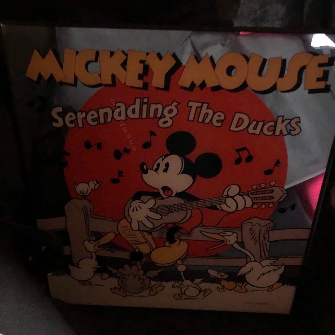 ！レア！　ヴィンテージ　ミッキーマウス　ミラー　鏡　特大　ディズニー　レトロ