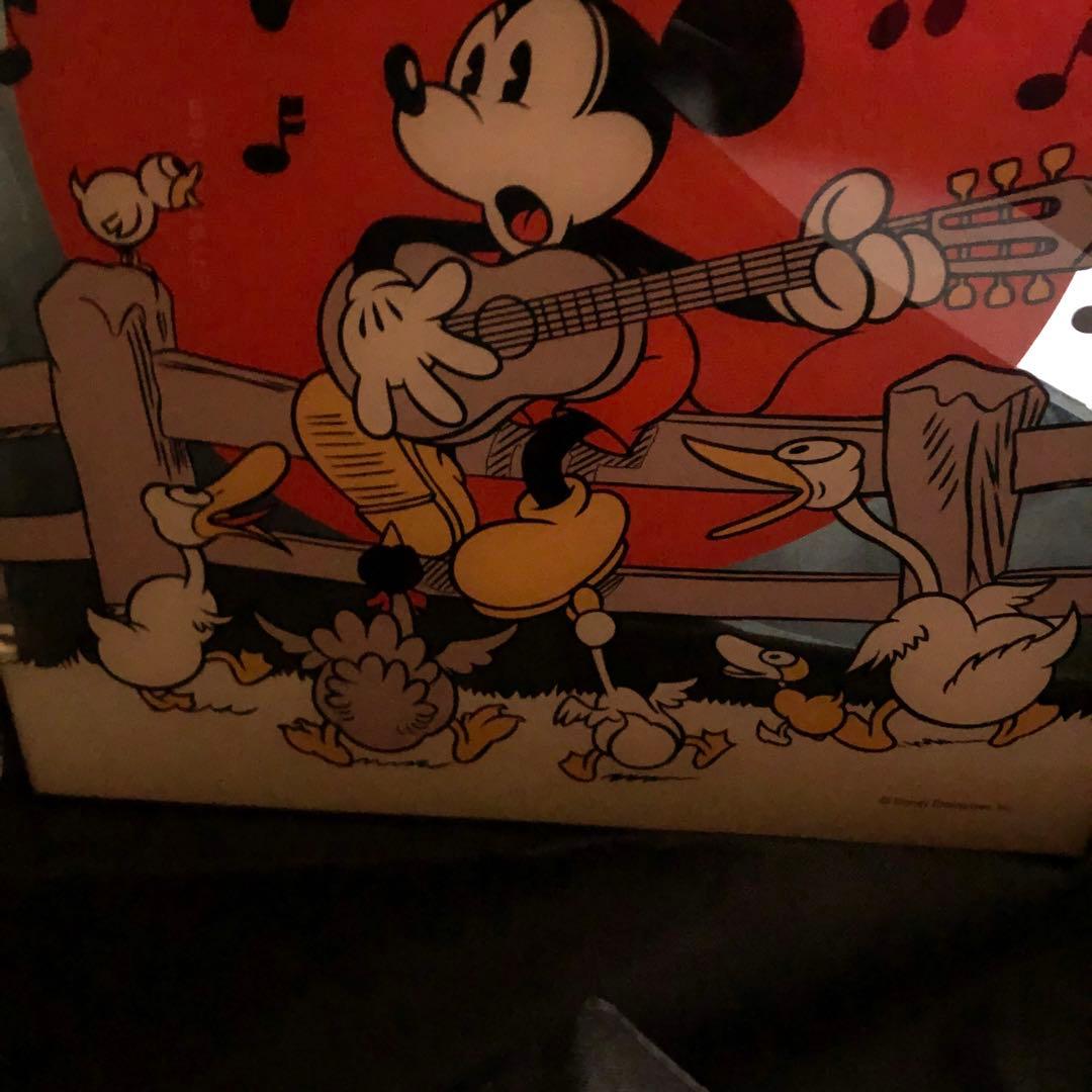 ！レア！　ヴィンテージ　ミッキーマウス　ミラー　鏡　特大　ディズニー　レトロ